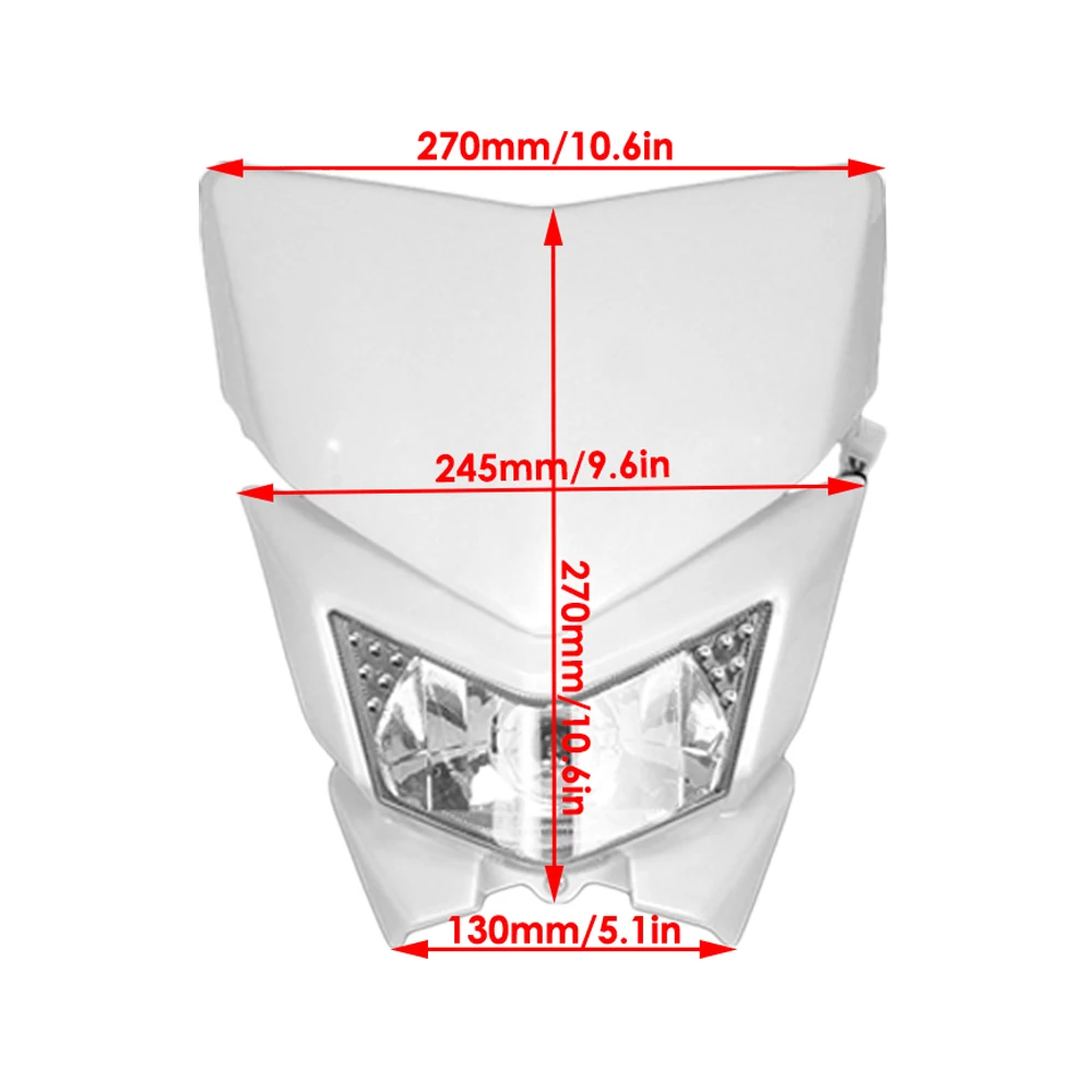 12v 35w Motorcycle H4 Headlight Headlamp Head Light Supermoto Fairing for Kawasaki KLX 110, KLX 150, KLX 250