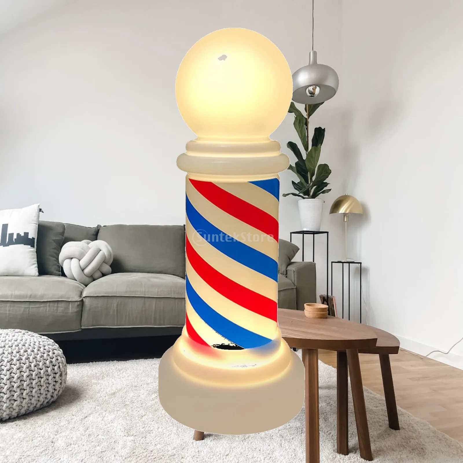 Salon Pole Lamp USB Battery Powered Lamp Mood Decorative Lighting for Manicure Barber Equipment