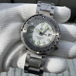 STEELDIVE NEW SD1986 Tuna Mechanical Dive Watches Stainless Steel Bezel 30Bar Waterproof Super Luminous NH35 Movement Wristwatch