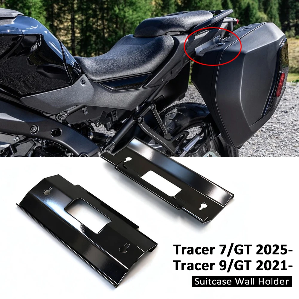 Para Yamaha Tracer 9 GT fundas laterales soportes de montaje Tracer 7 GT caja lateral estante de almacenamiento montado en la pared Tracer7 soporte de pared para maleta