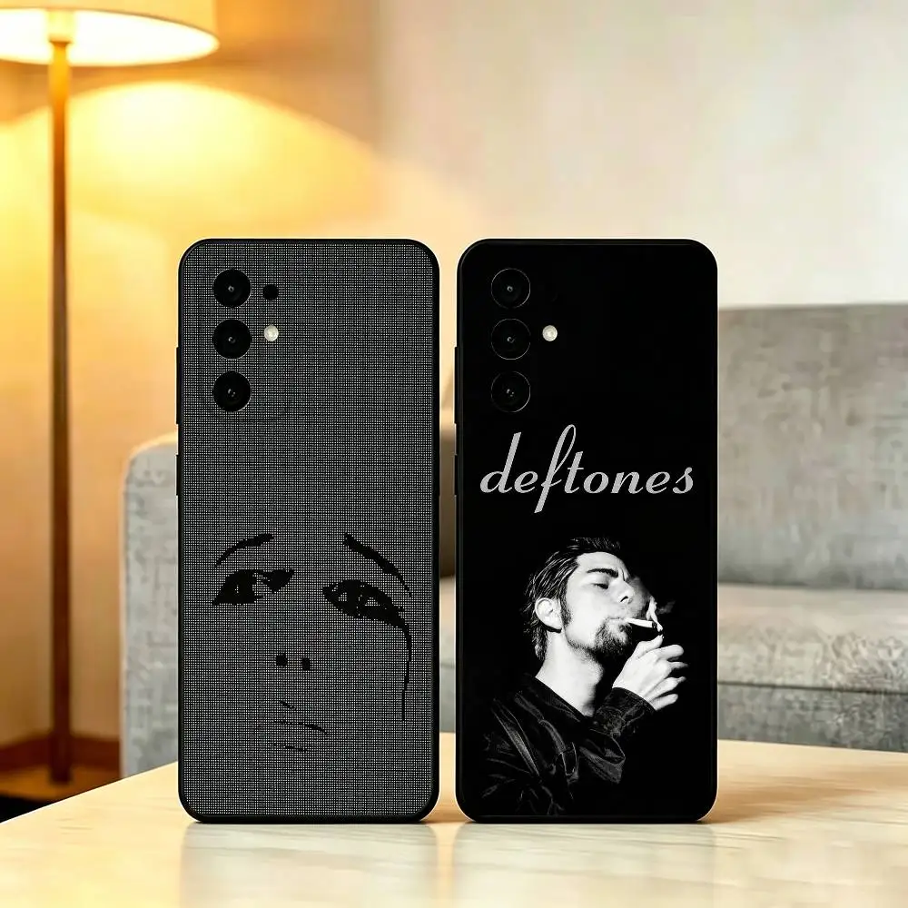 Rock B-Band D-Deftones Phone Case For Samsung S25,S24,S21,S22,S23,S30,Ultra,S20,Plus,Fe,Lite,Note,10,Soft Black Cover