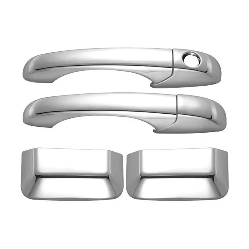 6x Door Handle Cover Triple Chrome Plated ABS Trim for Jeep Compass