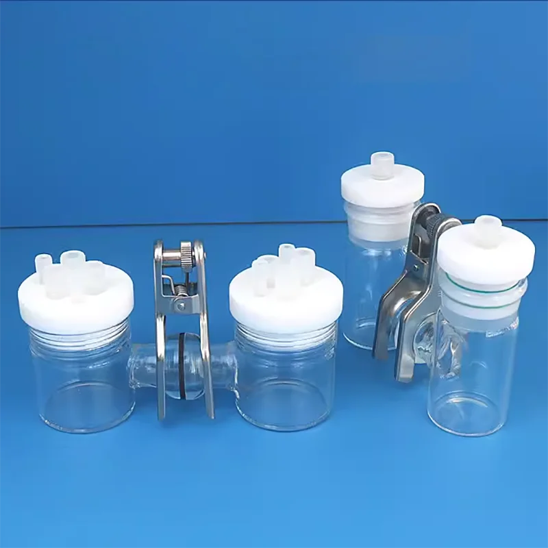 10-100ml H-type Sealed Electrolytic Cell Frosted Mouth Replaceable Ion Membrane Sealed Electrolytic Cell