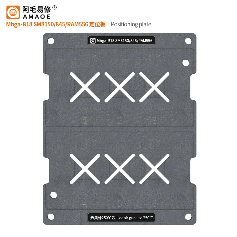 

Amao Mbga-B18 Plant Tin Platform For Qualcoom CPU Snapdragon 855/845/SDM845/SM8150/RAM556 Steel Mesh Easy Repair Phone HW Xiaomi