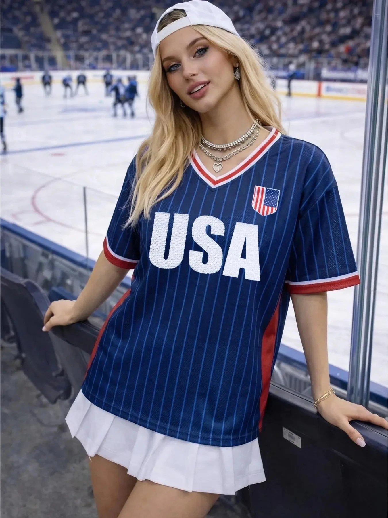 Women’s Oversized Soccer Jersey with National Flag Prints  goth graphic t shirts oversized t shirt roupas femininas estilosas