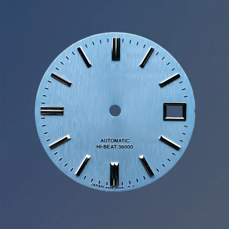 Aksesori Jam Tangan Mekanis Dial NH35 Baru 28.5MM Dial GS Tanggal Tunggal Tanpa Luminous untuk Mesin Jepang NH35/NH36