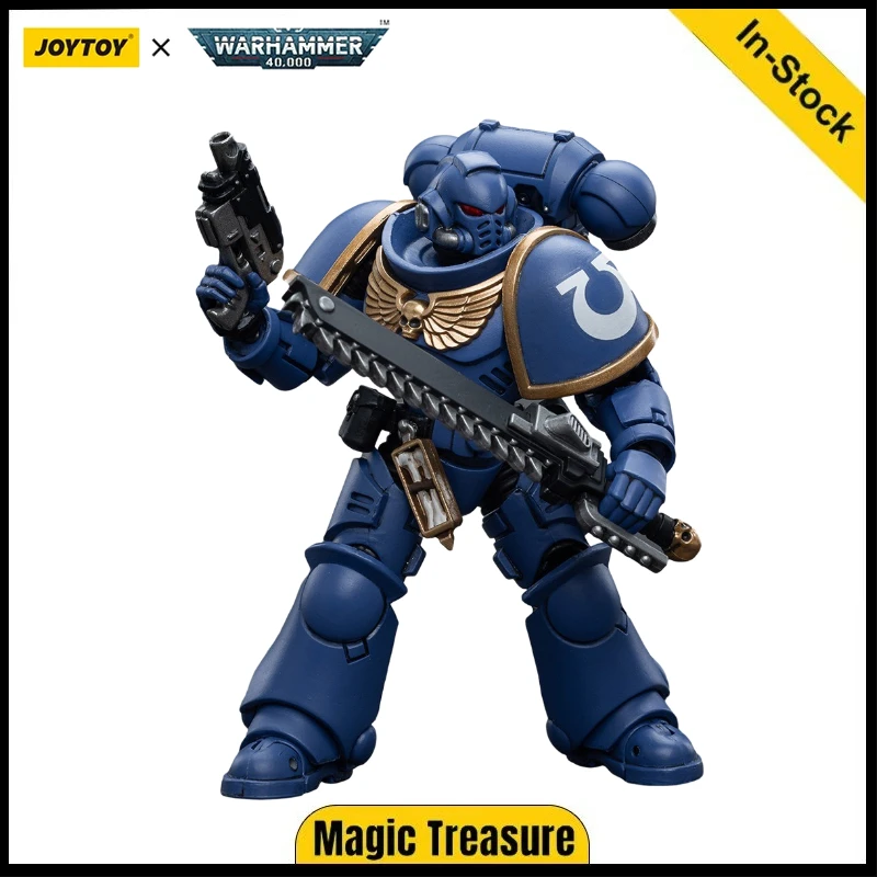 [In Stock] JOYTOY Warhammer 40K 1/18 Action Figures Ultramarines Intercessors V4 Anime Model Toy Gifts