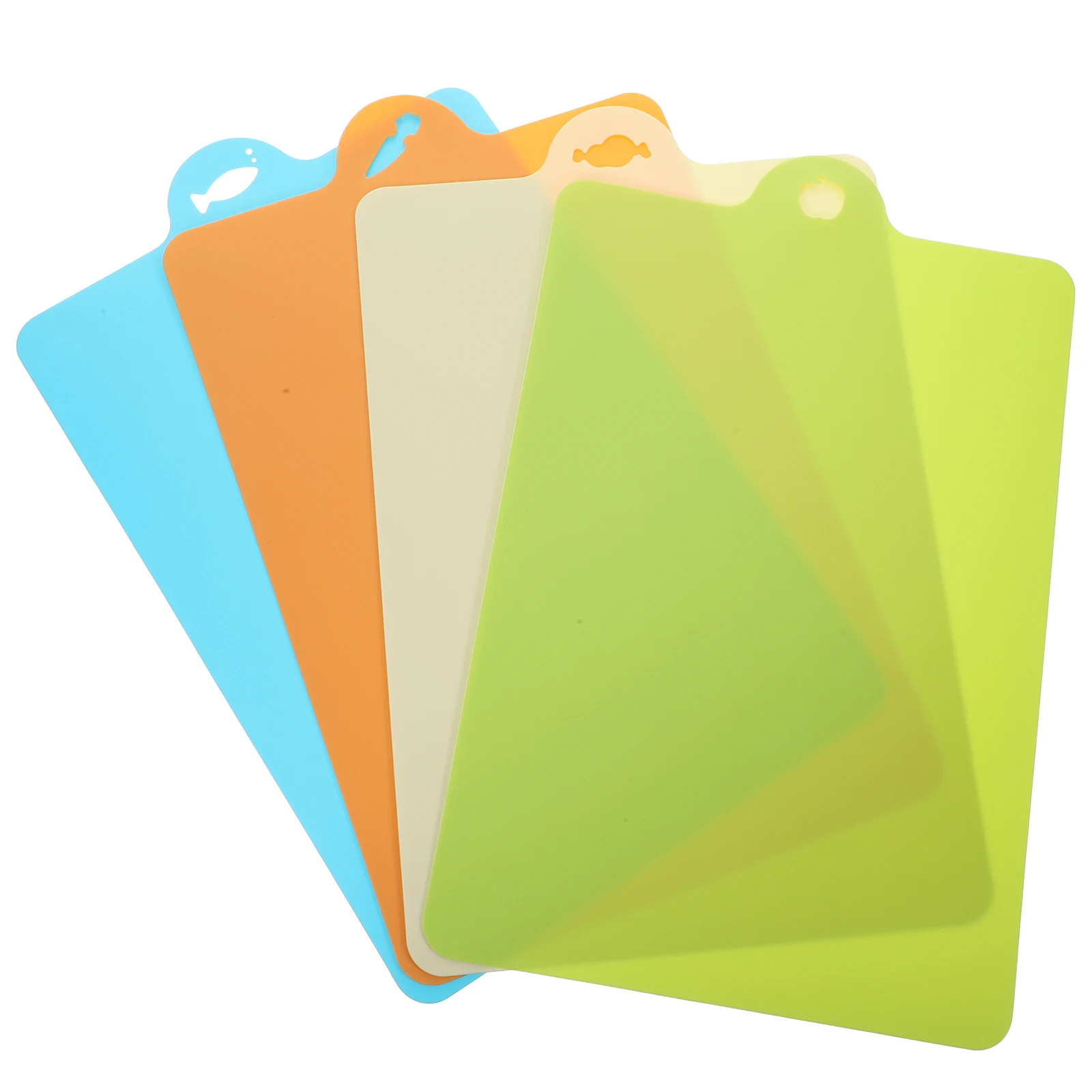 

12pcs Flexible Cutting Board Mute3 Green3 Foldable Hanging Kitchen Tool Fruit Meat Vegetable Fish Food Grade
