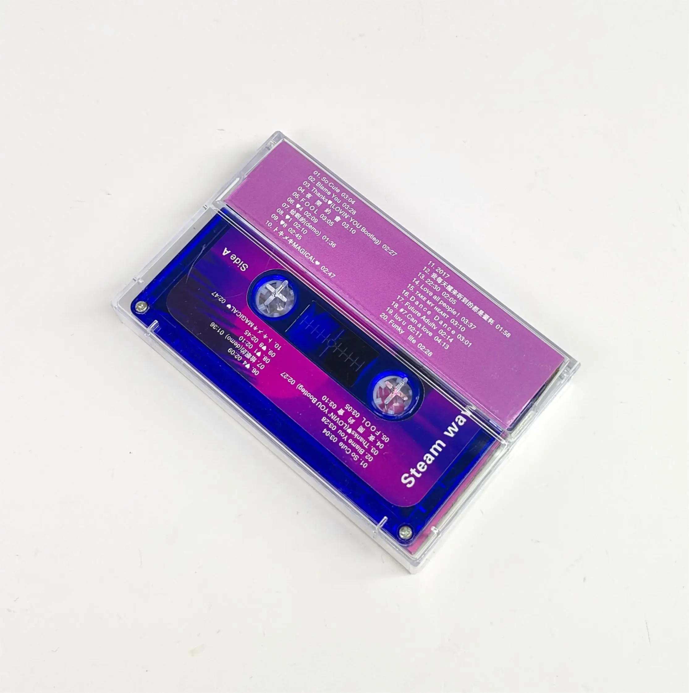 Vintage Steam wave Music Tape So Cute Album Bored Teenager Vaporwave Cassettes Cosplay Soundtracks Box Car Walkman Recorder Tape