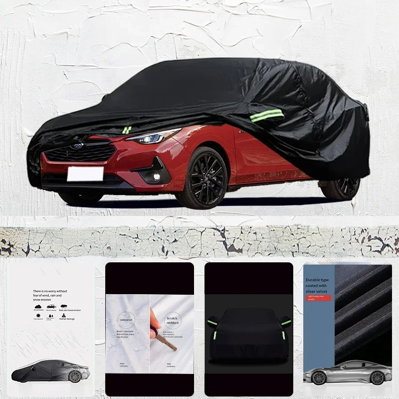 

For Subaru Impreza Anti-UV Sun Shade Rain Snow Resistant Black Cover Dustproof Car umbrella Full Car Cover Outdoor Protection