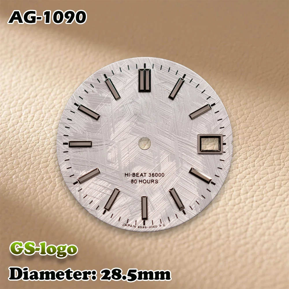 NH35/NH36 Movements GS Logo 28.5mm Weaving patterns Metal Dial Watches for men Watch Modification Accessories