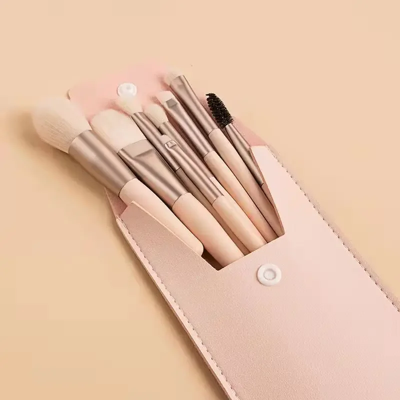 Set di pennelli per trucco soffici da 8 pezzi per fondotinta cosmetici, fard in polvere, ombretto Kabuki, pennello per trucco, strumenti di bellezza