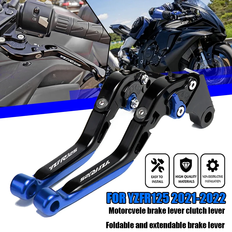 For Yamaha YZF R125 YZFR 125 2014-2022 Motorcycle Accessories Adjustable Folding Extendable Brake Clutch Levers YZFR125 R 125
