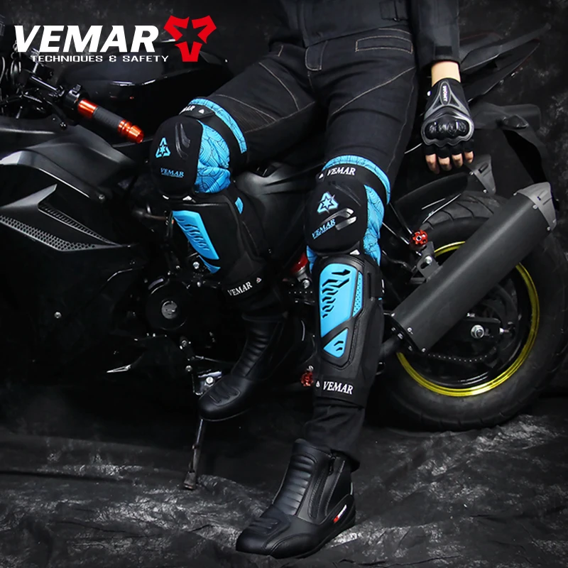 Vemar Motorcycle Knee Pad Protector Motorcyclist Knee Sliders Mtb Cycling Knee Pads Sport Kneepad Motocross Motorcycle Supplies