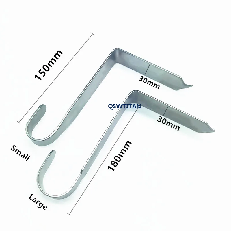 H Lamina Gancho Retratores de Lamactomia Puxar Gancho 2 pçs/set Ferramenta de Gancho de Aço Inoxidável