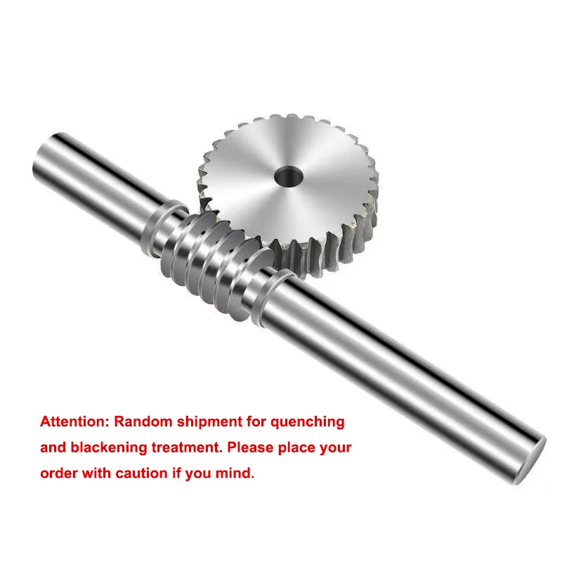 1Pcs 45# Steel Worm Gear Wheel Or Worm Rod 2 Modulus 25 Teeth-60 Teeth Worm Gear Process Hole