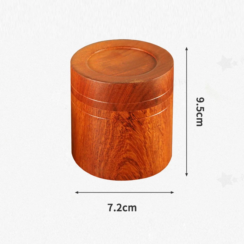 Natural Rosewood Tea Storage Box Chinese Wooden Tea Canister Lid Seal Kitchen Storage Jars Accessories Spice Box Organizer