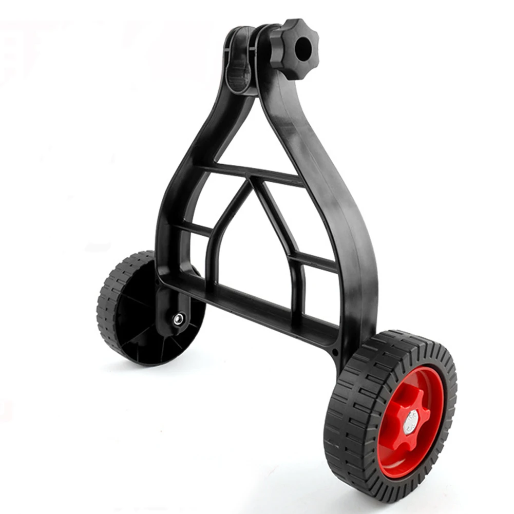 UpgradeDesignWalk Behind String Trimmer Push Eater Wheels Electric Lawn Mower Hand Push Auxiliary Wheels Garden Tool