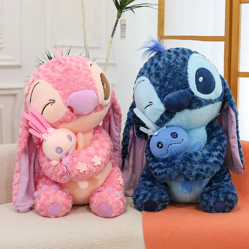 

Плюшевая игрушка Hug Stich, мягкая роза, бархат, мягкая подушка, большая подарочная тканевая кукла