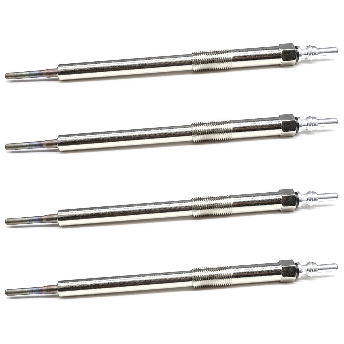 4PCS Diesel Heater Nickel Plating Glow Plugs 4.5V 110651749R For Nissan Pathfinder R51 2010 2011 2012-2025 2.5 dCi Replacement view 3