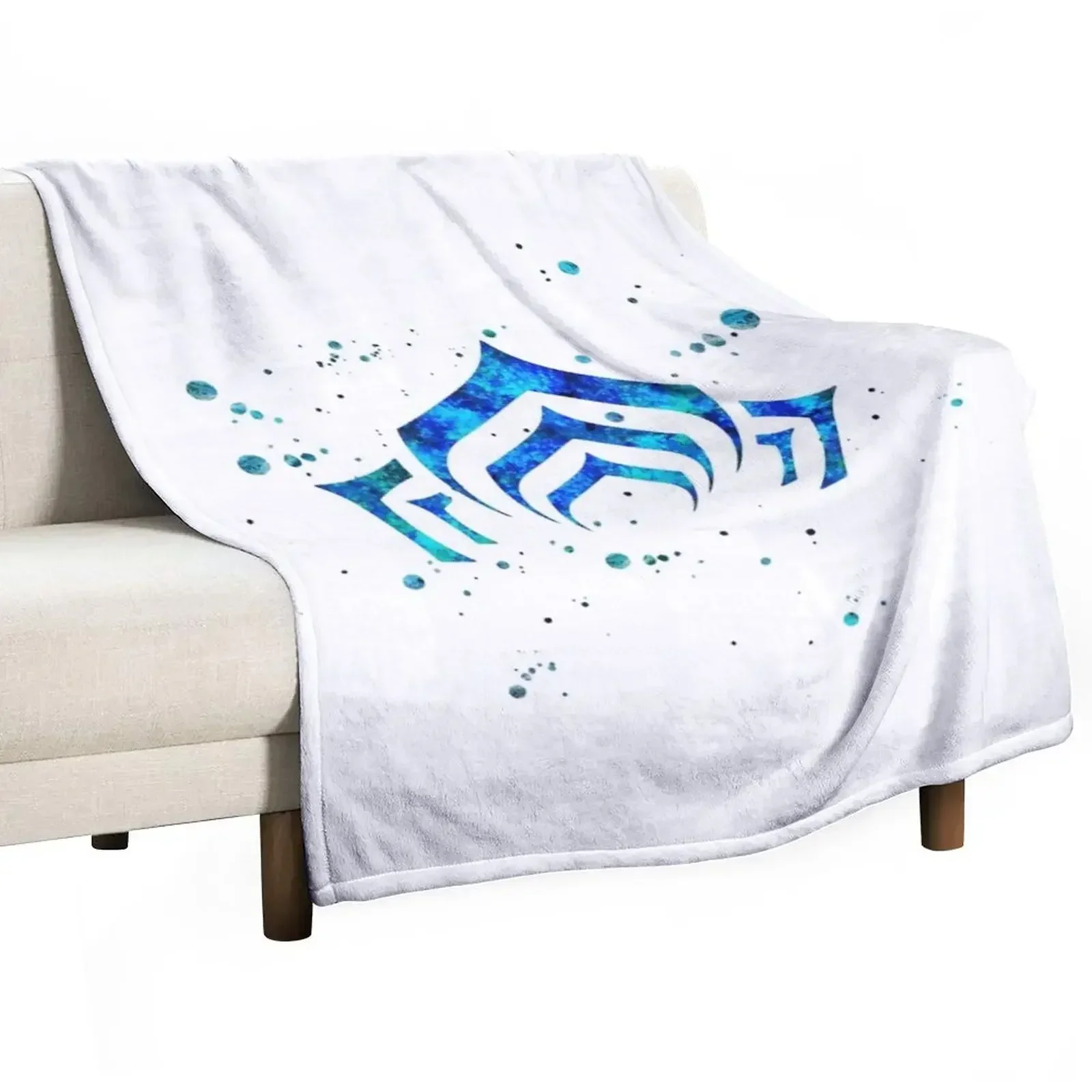 Warframe Logo Watercolor Throw Blanket christmas gifts Stuffeds Blankets