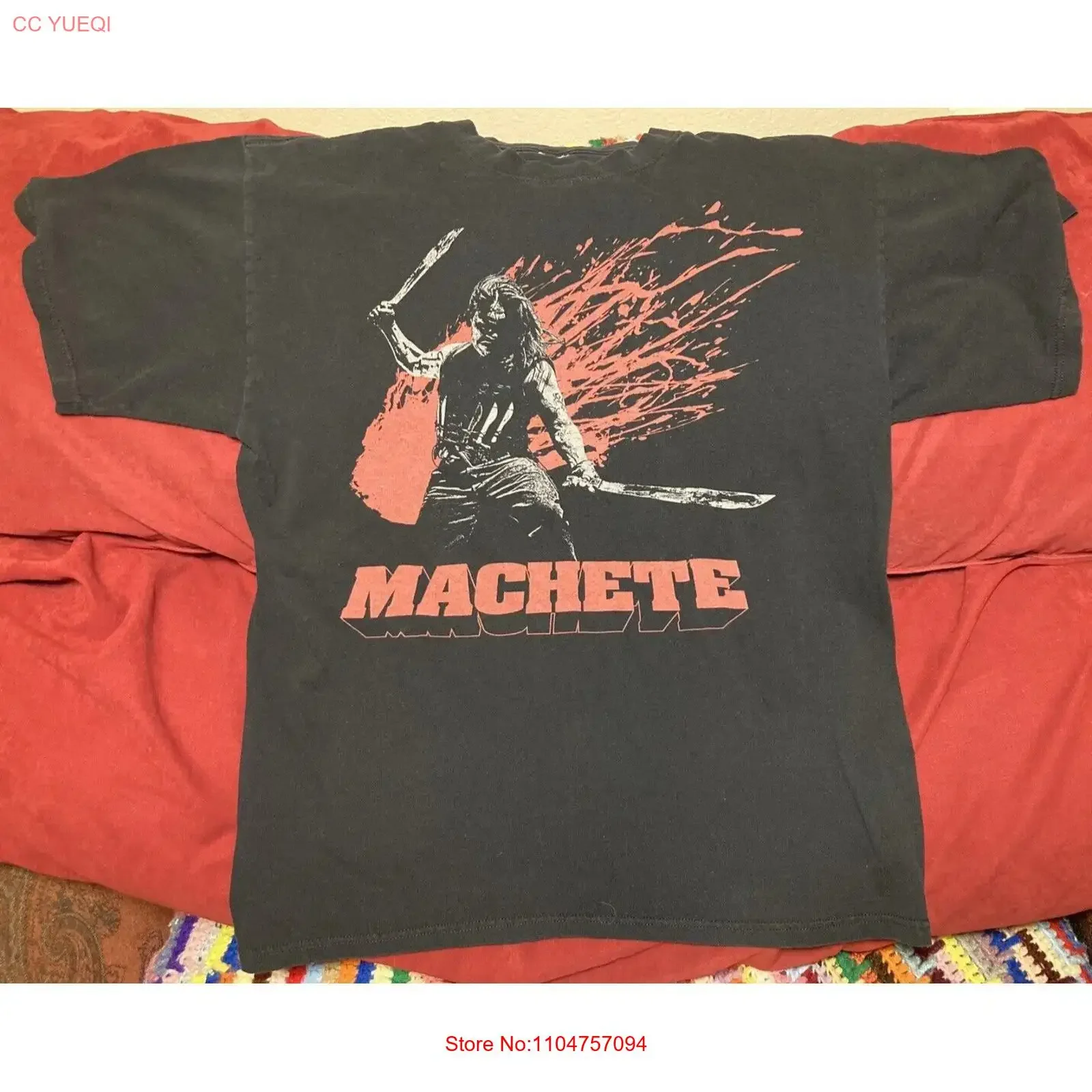 Original 2010 MACHETE Movie T Shirt Danny Trejo Robert DeNiro EXCELLENT COND vintage Washed fashion graphic homme Stylish Soft