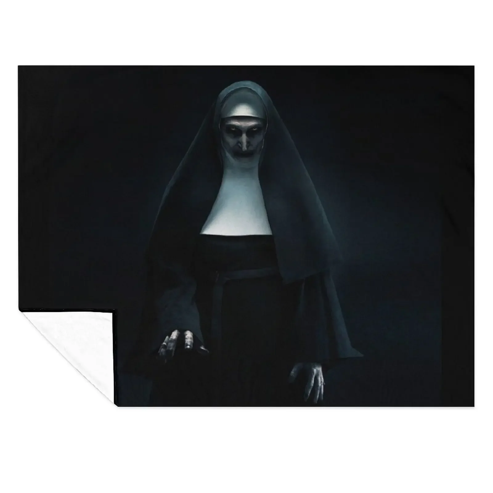 

The Nun Demonic Sister Valak Throw Blanket Luxury Thicken Single Flannel Moving Blankets