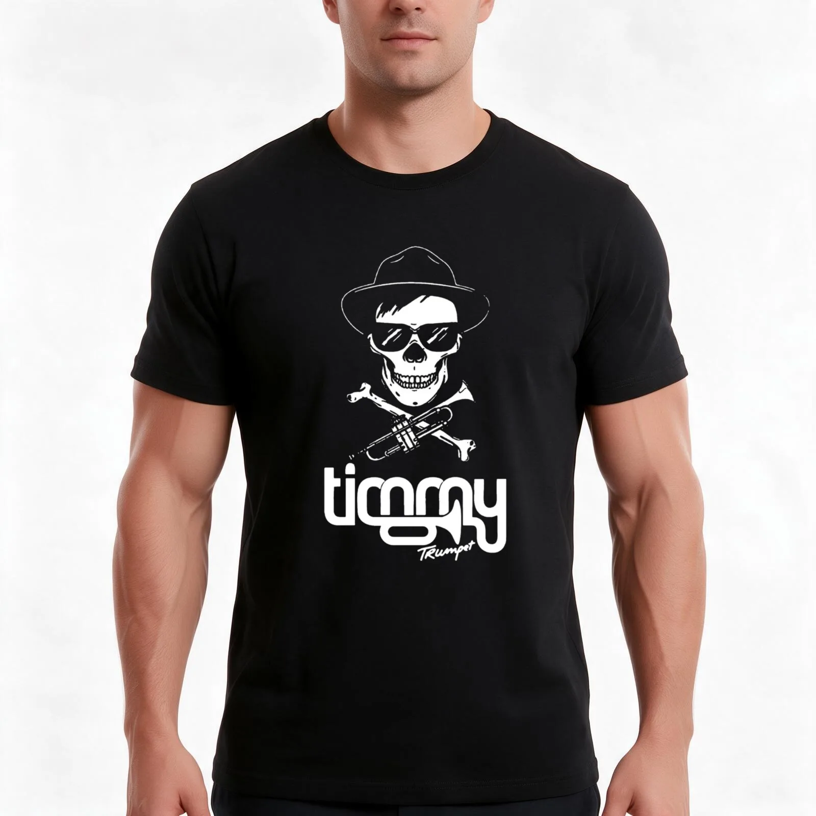 TIMMY TROMPETE WEISS T-Shirt Summer Casual Cotton Tee Oversized Streetwear Tops Vintage Graphic Print Loose Fit Short Sleeve