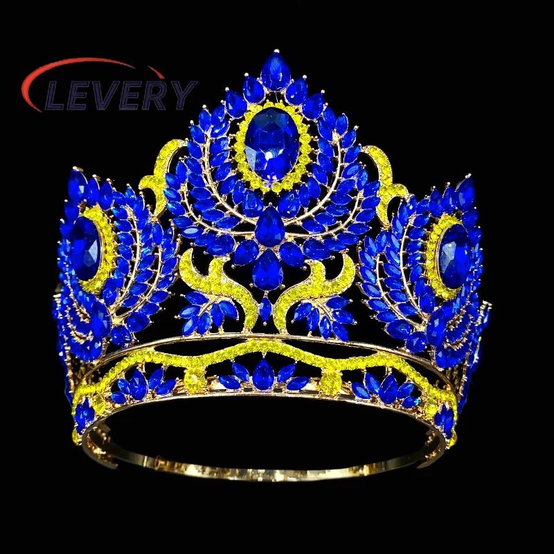 Levery  2024 New Queen Crown for Women Wedding Tiara for Bride Pageant Crown Diadem Crystal Headpiece