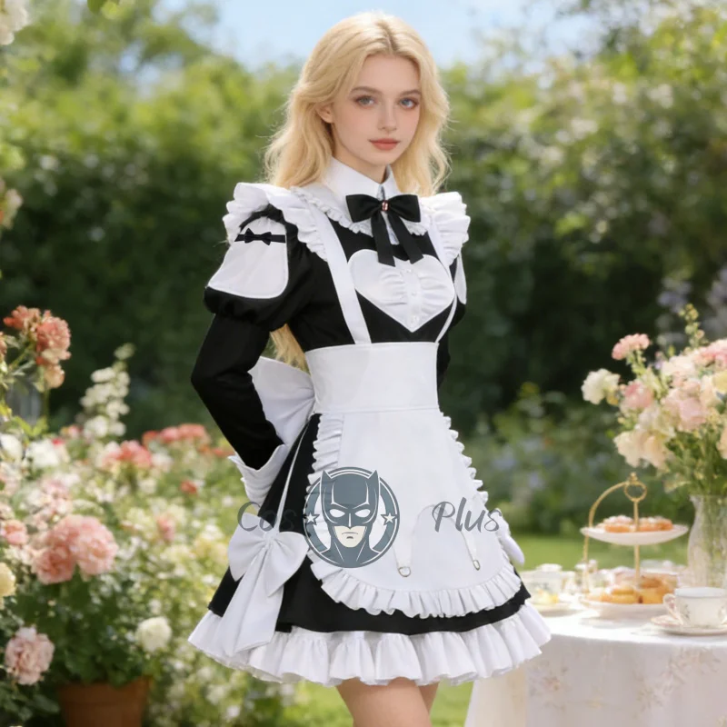 

Anime Playing Death Games to Put Food on the Table Kawaguchi Rina Cosplay Costume Maid Outfit Halloween Carnival Party Uniform