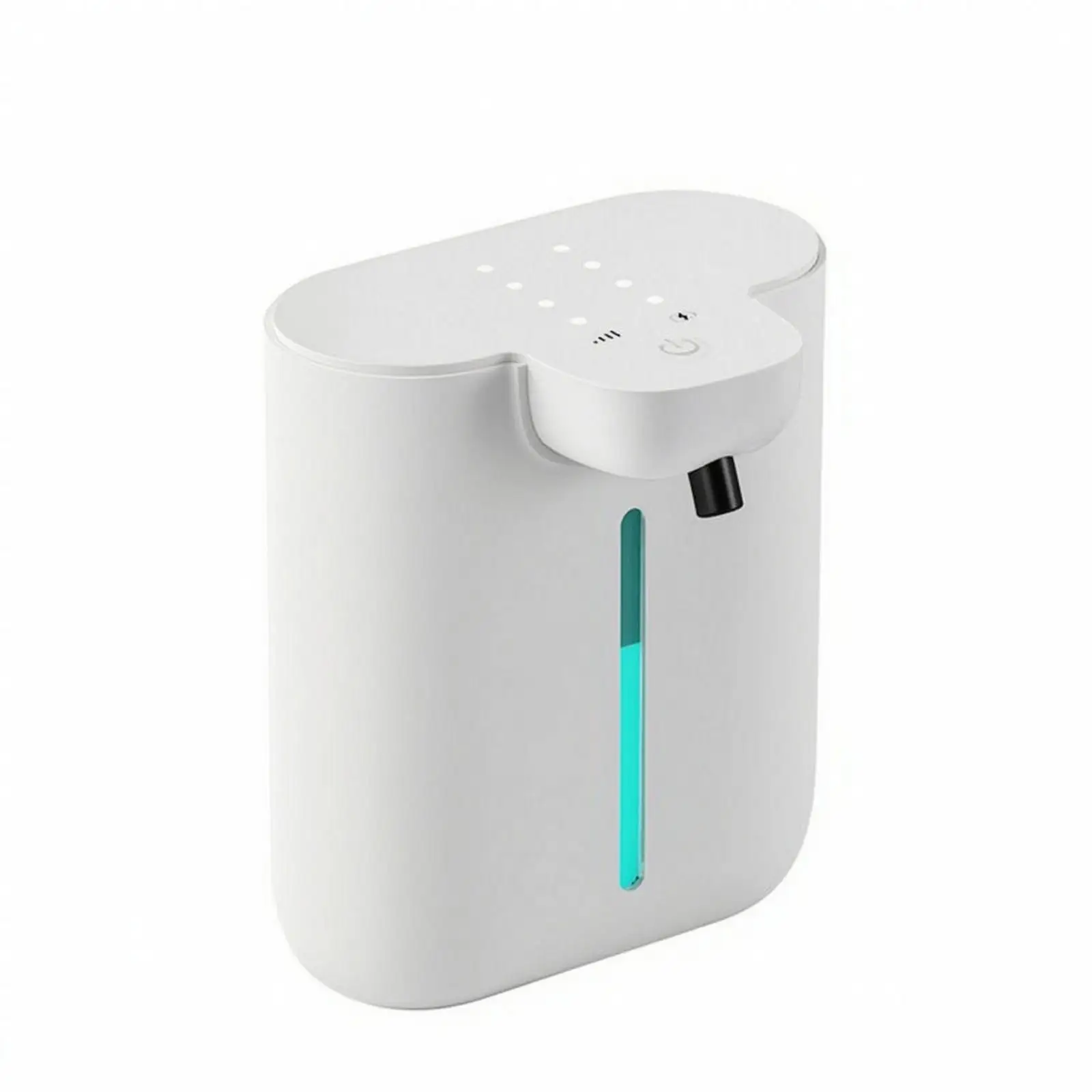 Smart Touchless Soap Dispenser ABS Water Resistant Wall Mount or Desktop with Clear Level Window for Bathroom Kitchen Automatic