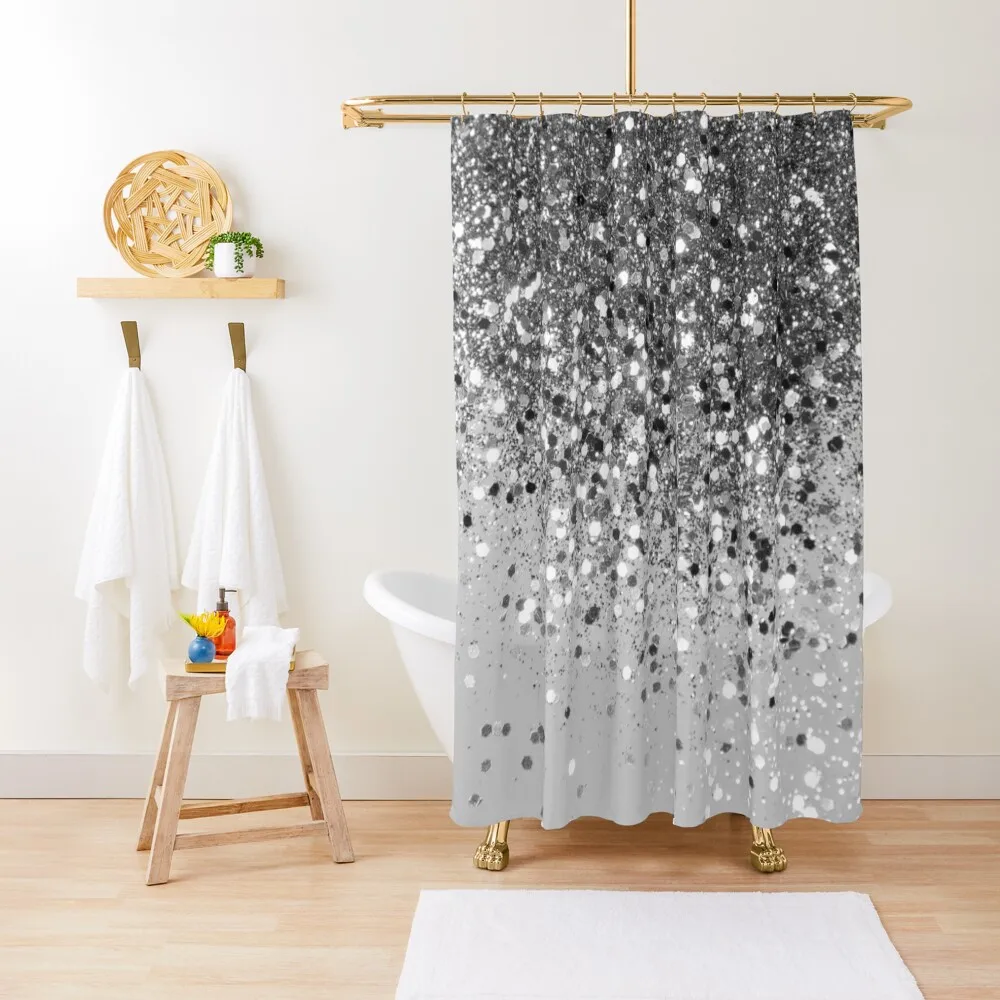 

Soft Silver Gray Glitter #1 (Faux Glitter - Photography) #shiny #decor #artShower Curtain Waterproof Shower Curtain
