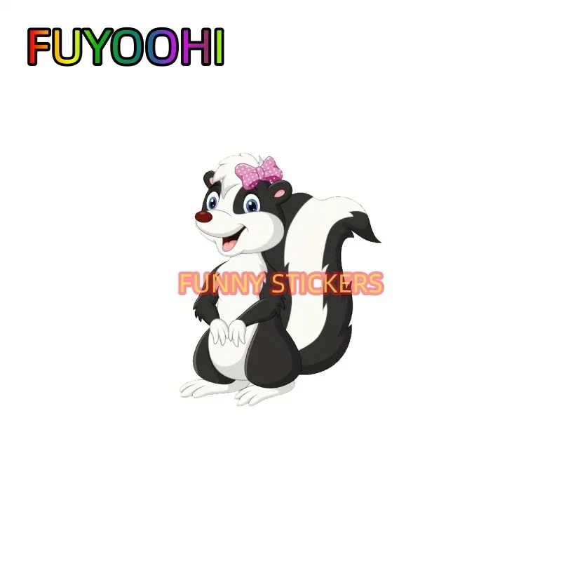 

FUYOOHI Cute Skunk Girl Cartoon Vinyl Sticker, For Car, Laptop, Etc