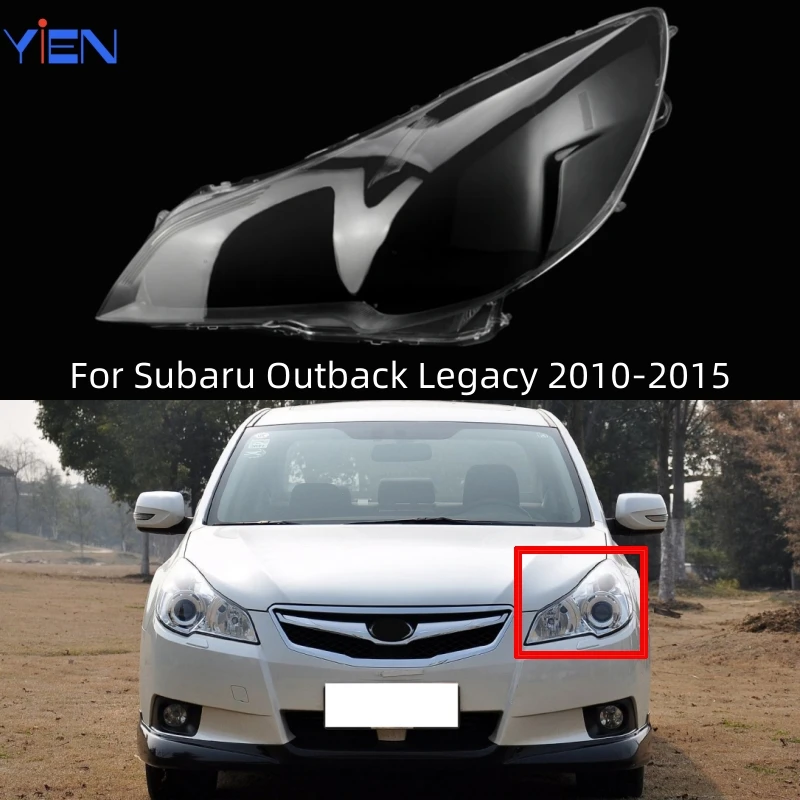 

For Subaru Outback Legacy 2010 2011 2012 2013 2014 2015 Front Headlamp Plexiglass Headlights Shell Cover Transparent Lampshades
