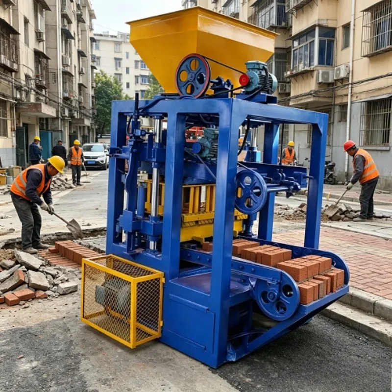 Fully Automatic Block Machine Crafting 6 & 8 & 4 Inch Hollow Blocks for Jamaican Projects  Compressed Clay Brick Making Machine