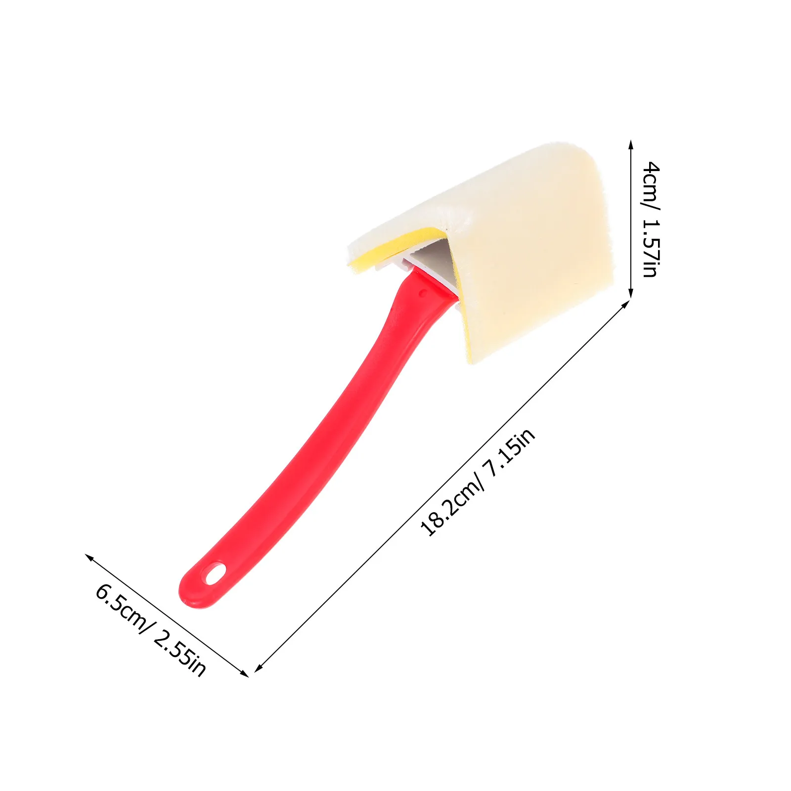 Nylon Edge Painting Brush Thickened Wall Trimmer Tool Soft Wear-Resistant Handle for Walls Ceilings Corners Window Cleaning