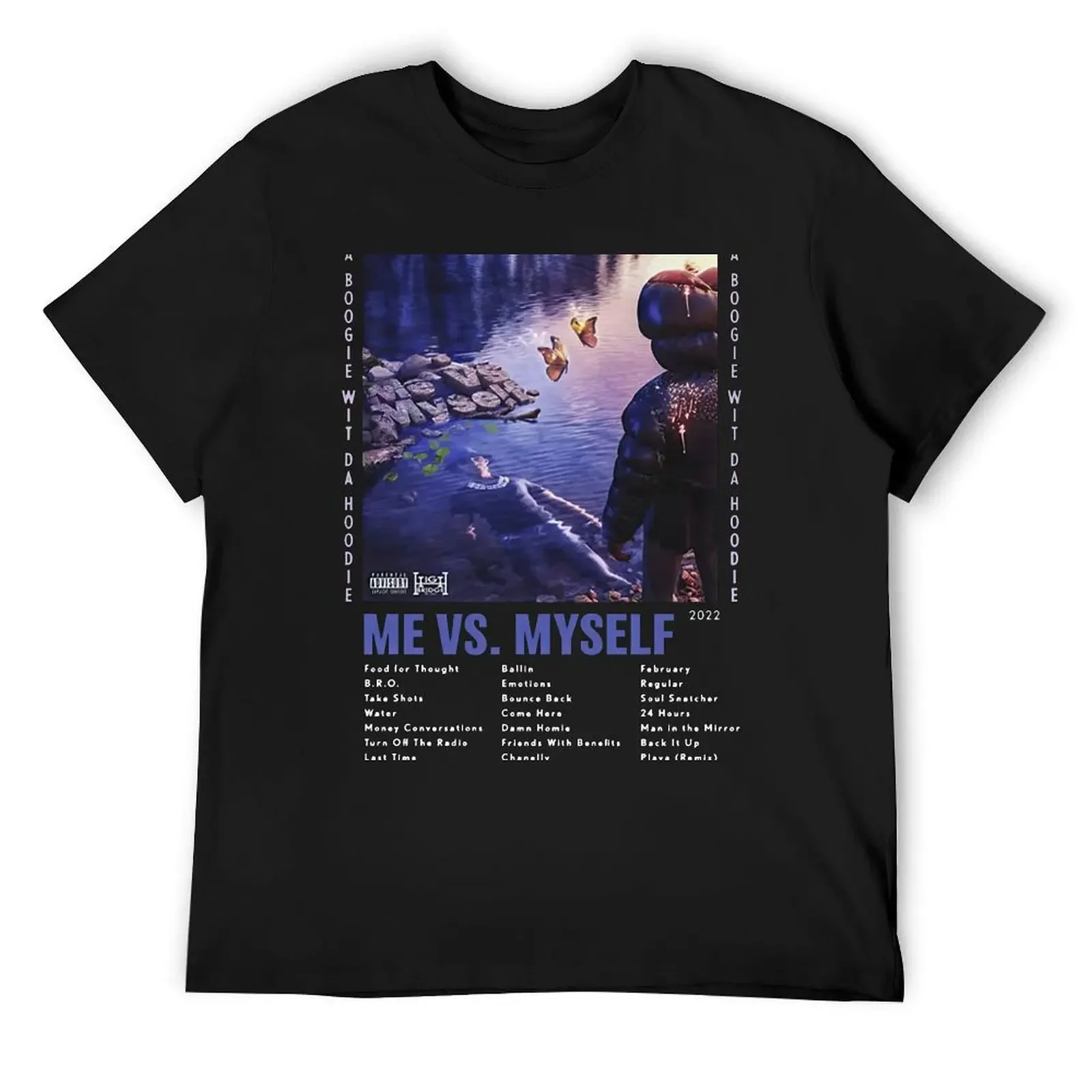 

A Boogie Wit Da Hoodie Me Vs Myself T-Shirt Short sleeve tee vintage clothes for a boy funny t shirts for men