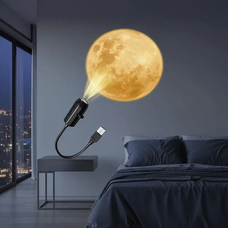 USB Projector Light Sunset Butterfly Lamp Holiday Night Light Rotatable Scenes Projector For Wall Ceiling Decor Lighting