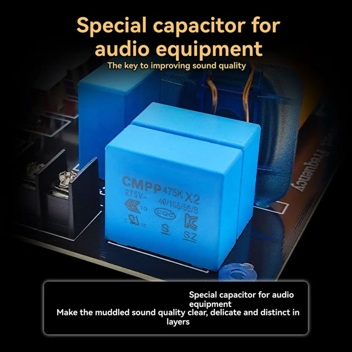Goodprice 3 Ways HiFi Speaker Frequency Divider 1 High 2 Low 700W Audio Crossover Filter Distributior DIY High-Fidelity Divider