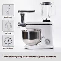 Kitchen Food Processor Juicer Kneading Machine Cream Egg Whisk Mixer Blender Chopper Stand Cake Dough Maker Meat Grinder