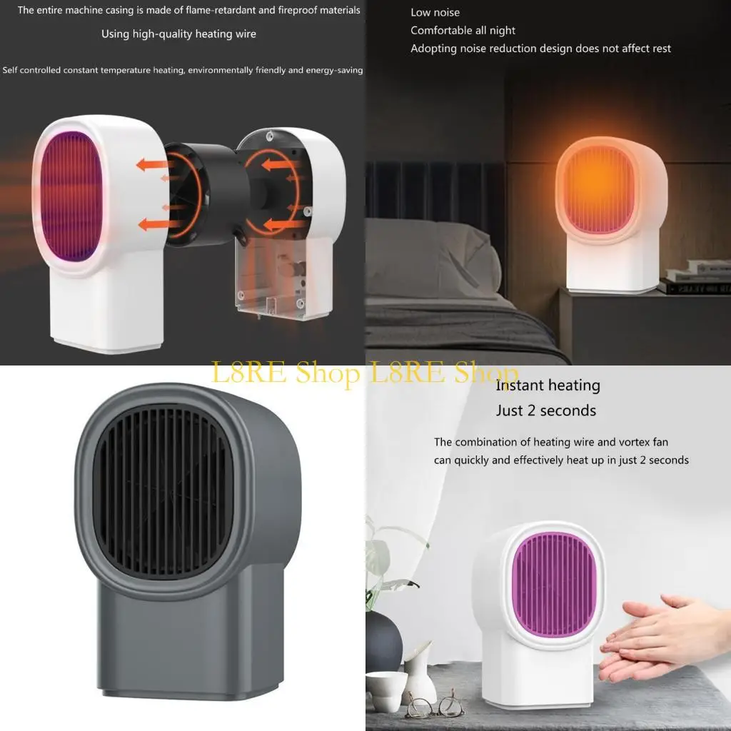 

L8RE Space Heater Portable Electric Heater Warming Fast Heating for Car Home Bedroom