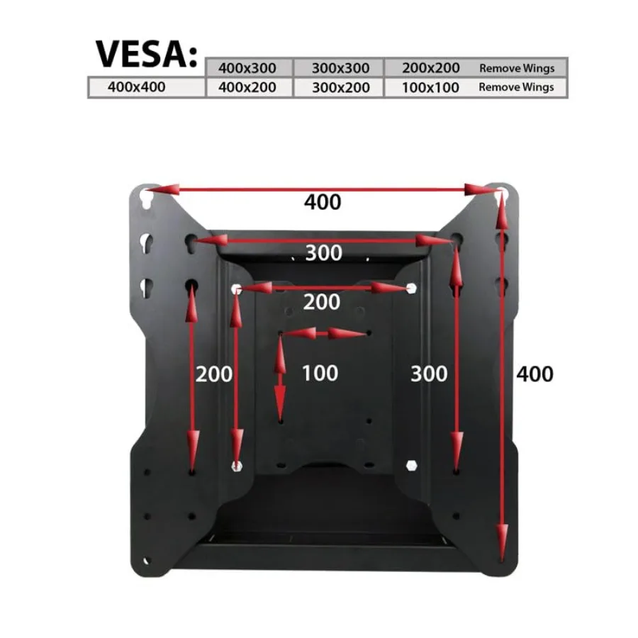 حامل تلفزيون NSY50201 InWall لشاشات مسطحة مقاس 4275 بوصة مع 19 وصلة طويلة بدون تصفية، تصميم منخفض لتوفير المساحة #6