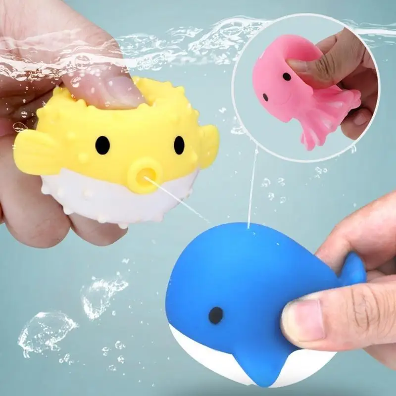 Giocattoli F62D Fish Squeeze giocattolo per Kids Kids Fav per rete da pesca