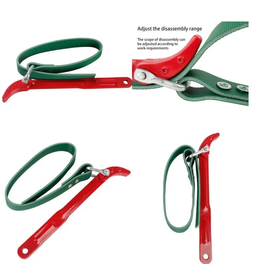 

652F 8 Inch Belt Type Oil Filter Wrench Removal Hand Tool Car Repair Tools Durable