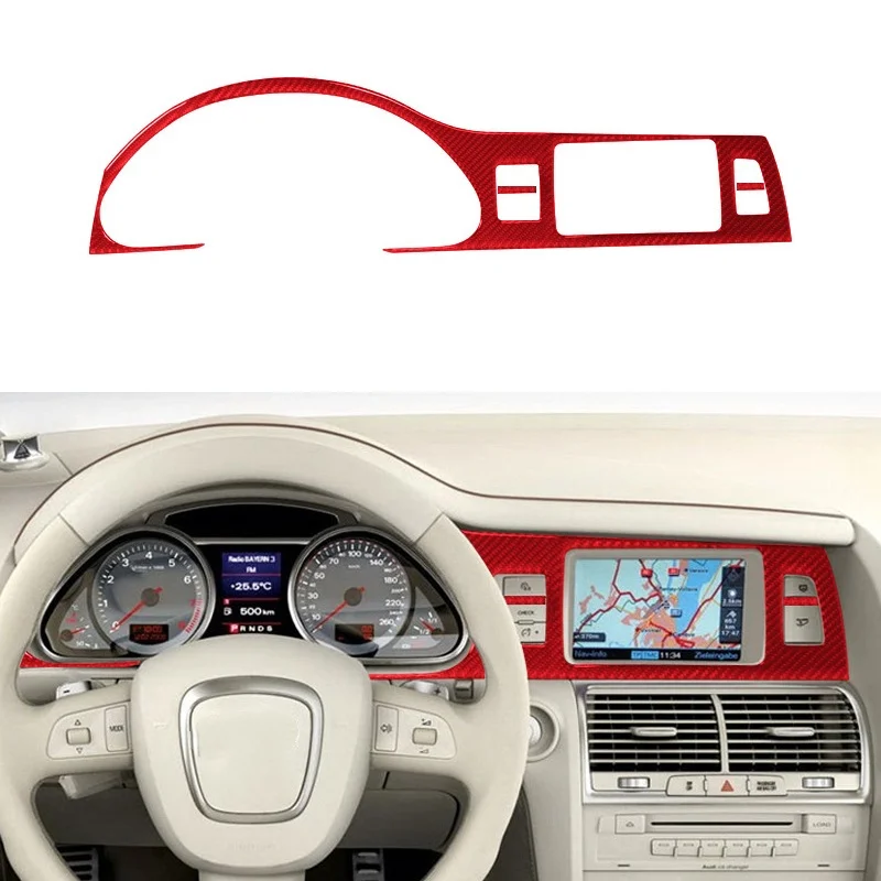 

Carbon Fiber Car Speedometer Instrument Panel Sticker Decal Interior Trim Cover for Audi Q7 2007-2015 Accessories