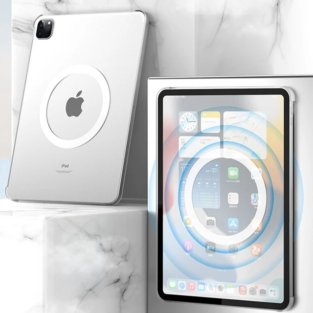 Dla Ipad Mini 6 Magsafe Magnetic Smart Clear Cover dla Ipad 10th Gen Pro 12.9 Air 11 13 Sleeve Case 10.2 7/8/9th Generation Air5