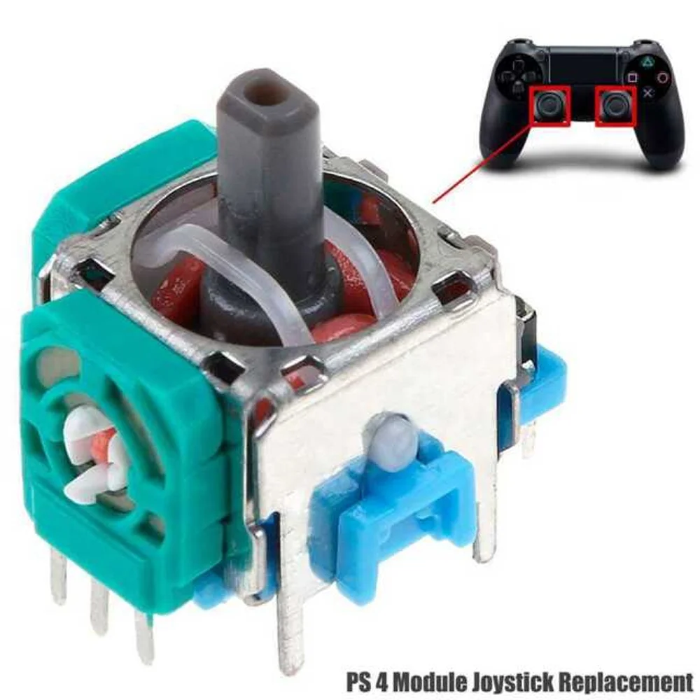 2x MODULO analogico JOYSTICK analogico per PS4 PLAY STATION 4 R3 L3 di ricambio ASSE 3D