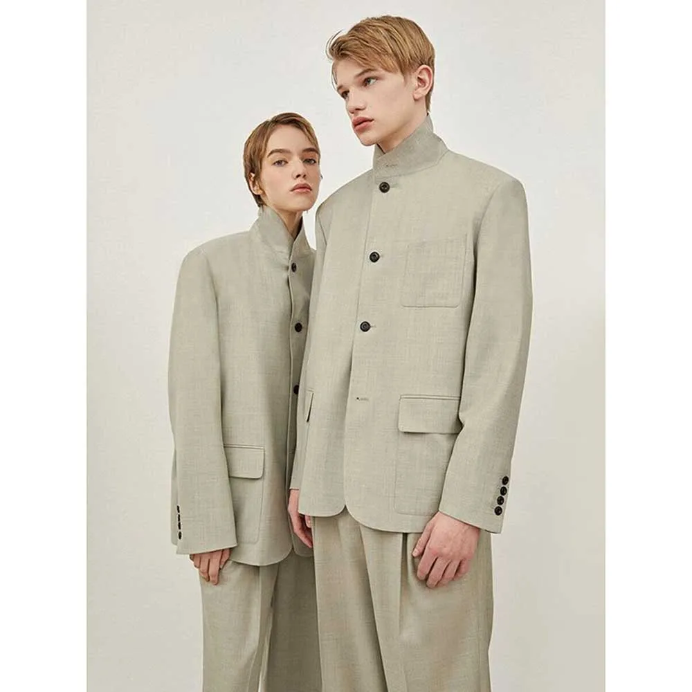 

Fashion Chic Suits for Men Single Breasted Two Piece Jacket Pants Male Clothing Formal Business Gentleman Slim Fit Blazer Sets