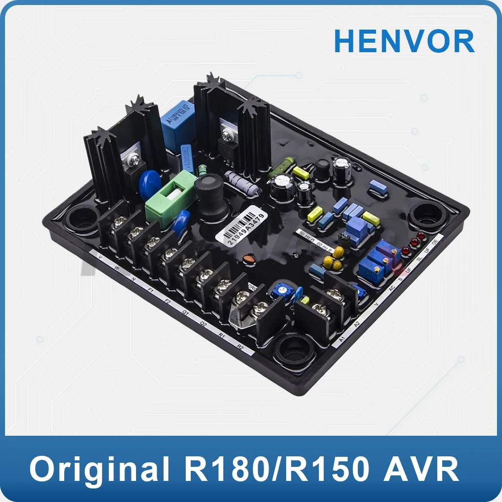 Replace R180 / R150 AVR Automatic Voltage Regulator, Stabilizer Control Module, Brushless Generator Genset Parts Compatible