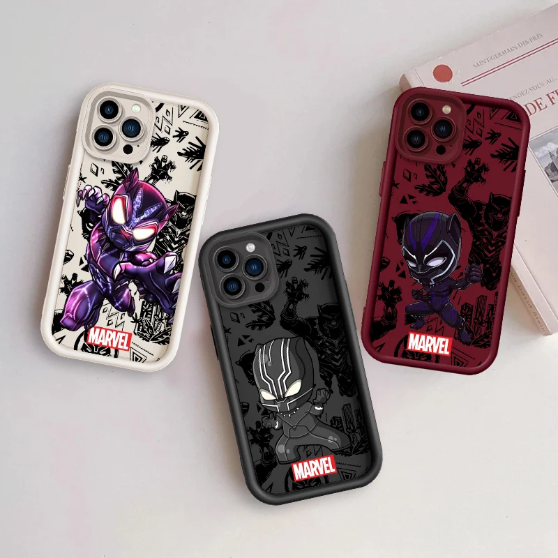 

Marvel Art Black Panther Eye Ladder For Apple iPhone 15 14 13 12 11 XS XR X Pro Max Plus Funda Phone Case